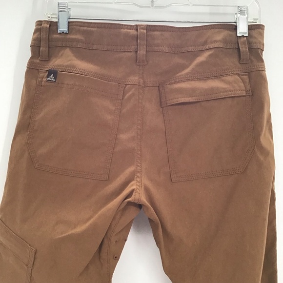 Prana Women’s Slim Stretch Zion Straight Cargo Pants Sepia Brown Hiking 30 x 30 - Picture 6 of 9